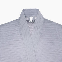 Халат вафельный мужской удлинённый Экономь и Я размер 50-52, цвет серый, 100% хлопок, 200 г/м²