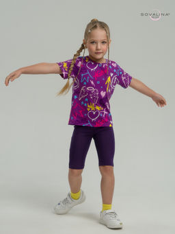 Костюм Актив граффити слива-фиолет - Sovalina фото 22