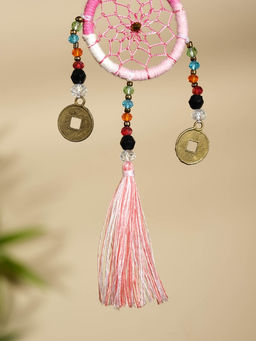 Брелок «Ловец снов», 4×15 см, бледно-розовый