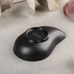 Цена за 2 шт. Соусник «Чёрный Восток», 10×6.6×2.5 см, пластик, чёрный