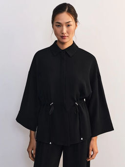 Блуза свободного кроя с кулиской / Zarina  фото 3