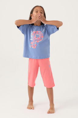 K_z _ocuk Mavi Pijama Tak_m_ Sepette S_rpriz _ndirim - U.s. polo assn фото 2
