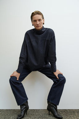 ZW COLLECTION SHIRT WITH TIE AND BUTTONS - Zara фото 2