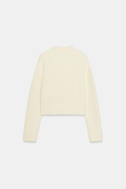 RIB KNIT V-NECK JUMPER - Zara фото 4
