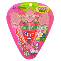 Клубничный шоколад на палочке Ичиго Цуми Ichigo Tsumi Lotte, Япония, 11 г