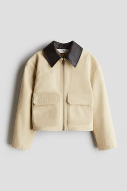 Chaqueta en lona de algod?n
