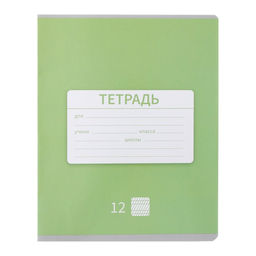 Комплект тетрадей из 10 штук 12 листов в частую косую линию Однотонная Новая Школьная, обложка мелованная бумага, ВД-лак, блок офсет - Calligrata фото 3