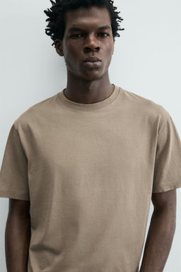 CAMISETA MEDIUM WEIGHT REGULAR FIT ORIGINS / Gris topo - Zara фото 13