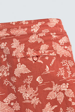 BA?ADOR LARGO ESTAMPADO FLORAL / Rojo claro - Zara фото 10