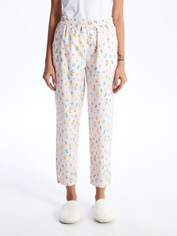 Beli Lastikli Desenli Kad?n Pijama Alt?