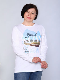 Б0743 Футболка женская дл