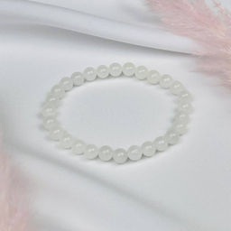 Браслет из Нефрита белого 17,5 см