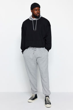 TRENDYOL MAN Siyah Buyuk Beden Regular/Normal Kesim Lastik Paca Jogger Polarl? Esofman Alt? TMNAW24AJ00002 - Trendyolmilla фото 16