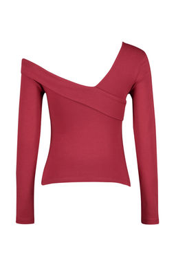 Trendyolmilla Siyah Pamuklu Esnek Volanl? Fitted/Vucuda Oturan Crop Orme Bluz TWOAW24BZ00161