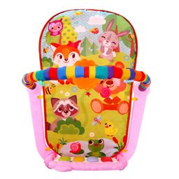 Музыкальный развивающий коврик Милые зверята, русское озвучивание, цвет розовый - Zabiaka фото 5