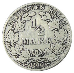1/2 марки 1907 года A Германия