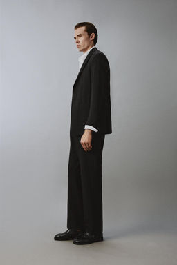 BLAZER TRAJE ESTRUCTURA 100% LANA / Negro - Zara фото 4