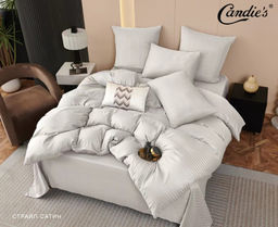 КПБ Candies Страйп сатин (узкая полоска) CANSSY002 Евро