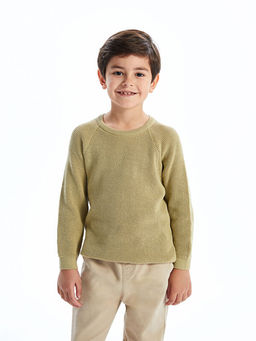 Bisiklet Yaka Erkek Bebek Triko Kazak