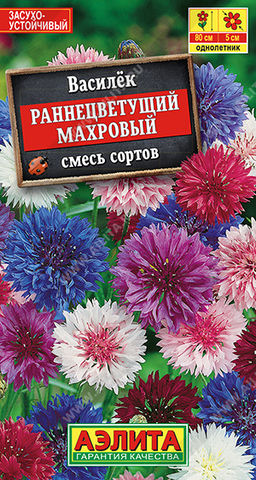 Василек Раннецветущий махровый, смесь сортов (2028)