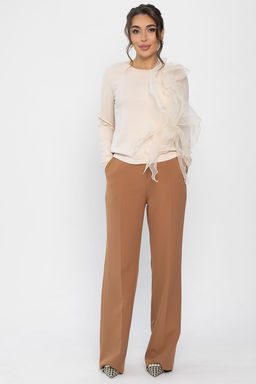 Блуза Риана (трикотаж Лапша и органза) - Lt collection фото 6