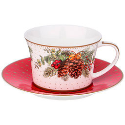 Чайная пара "Celebration" 250 мл 760-770 #НовыйГод /АРТИ-М/