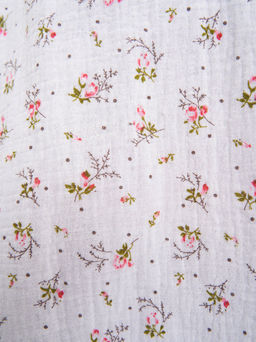 Блузка из муслина с кружевом BL09401FLW02 - Артесса фото 6