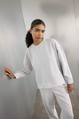 DeFactoFit Толстовка для спортсменов из ткани с круглым вырезом для подводного плавания