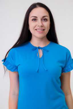 Платье женское из кулирки Чейси 2 бирюза - Амадэль фото 5