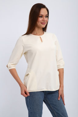 Кофта женская из футера 2-н Анфиса молочный