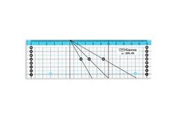 Gamma QRL-06 Линейка для пэчворка 15 см х 5 см в пакете с еврослотом пластик