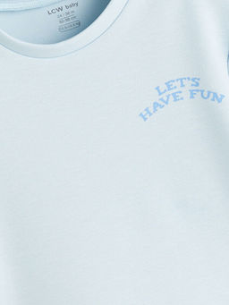 Bask?l? Erkek Bebek Ti??rt ve ?ort 2li Tak?m