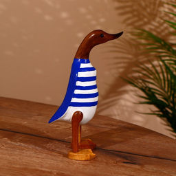 Сувенир «Утка в тельняшке», 25 см, дерево