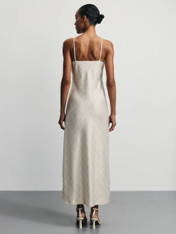 Атласное платье на бретелях / Zarina  фото 5