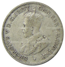 Монета 3 пенса 1936 года Австралия