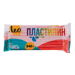 Лео Учись Пластилин классический, группа 2 LNMC-240 240 г ( в пакете ) 5 шт 1 цв. зеленый