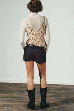 FLORAL LACE TOP - Zara фото 5