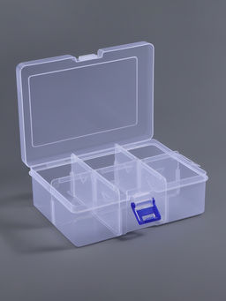 Органайзер для хранения мелочей, 6 ячеек, 16.5×12×5.8 см, прозрачный