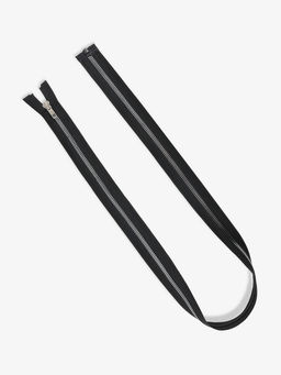 Цена за 10 шт. Молния «Трактор», №5, разъёмная, декоративное звено «Акулий зуб», замок автомат, 90 см, чёрная