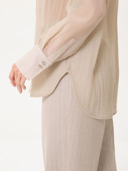 Блузка из органзы с эффектом креш - Marchello marchellini фото 6