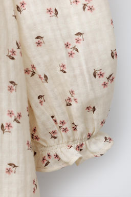 FLORAL DRESS WITH CONTRAST COLLAR - Zara фото 4