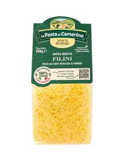 Макаронные изделия La Pasta di Camerino яичные Филини 250 г, пакет, ИТАЛИЯ