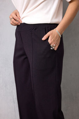 Брюки BegiModa 6079 чёрный баклажан