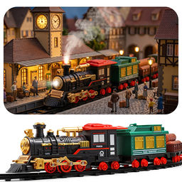 Железная дорога "Поезд и пути-1" (свет, распылитель) в коробке