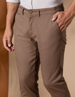 Kahverengi Arm_rl_ Slim Fit Chino Pantolon