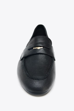 LEATHER PENNY LOAFERS - Zara фото 7