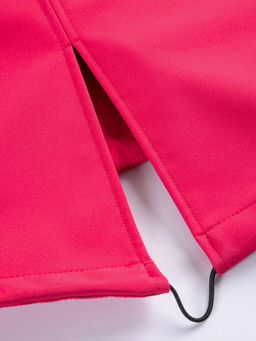 Парка спортивная женская с капюшоном softshell красного цвета 9568Kr - Mtforce фото 21