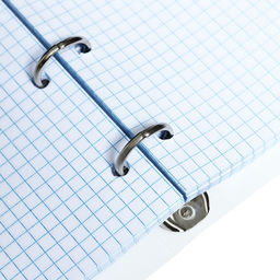 Тетрадь на кольцах, в клетку, 80 листов CoopyBook. Very Peri, пластиковая обложка, блок офсет - Calligrata фото 5