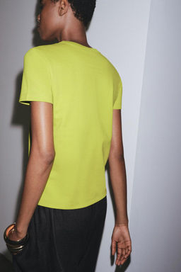 SHORT SLEEVE INTERLOCK T-SHIRT - Zara фото 60