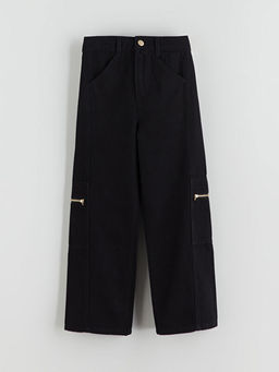 Wideleg K?z ?ocuk Kargo Pantolon